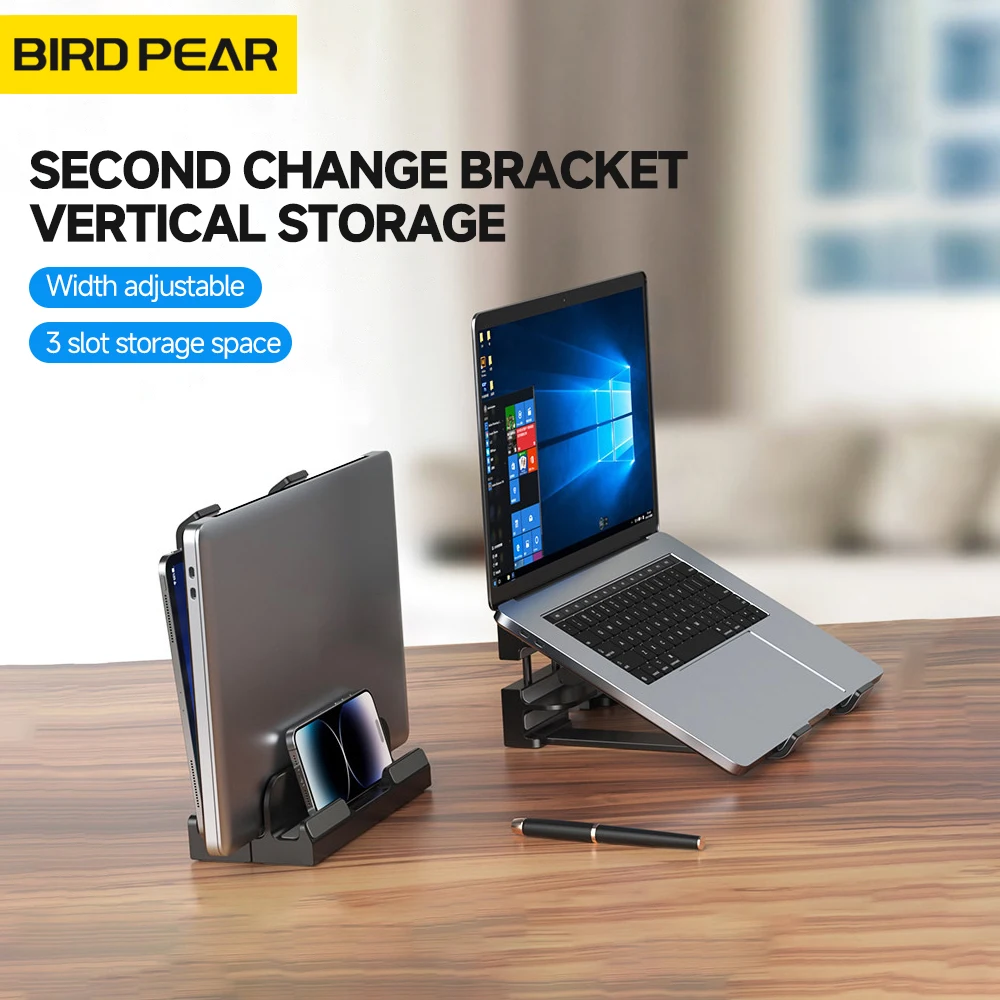 Supporto Per Laptop Verticale Supporto Da Tavolo 2 In 1 Dock Regolabile Per Macbook/Surface/Samsung 13-17.3 Pollici Accessori Per Laptop