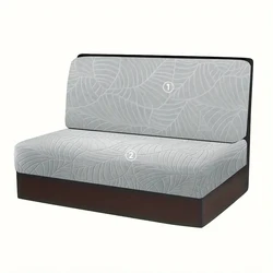 Jacquard Stretch Elastic Slipcover for RV Dinette and Sofa Cushions - Anti - Dust and Durable Bench Protector for Campers (A2 Sofa Cover)