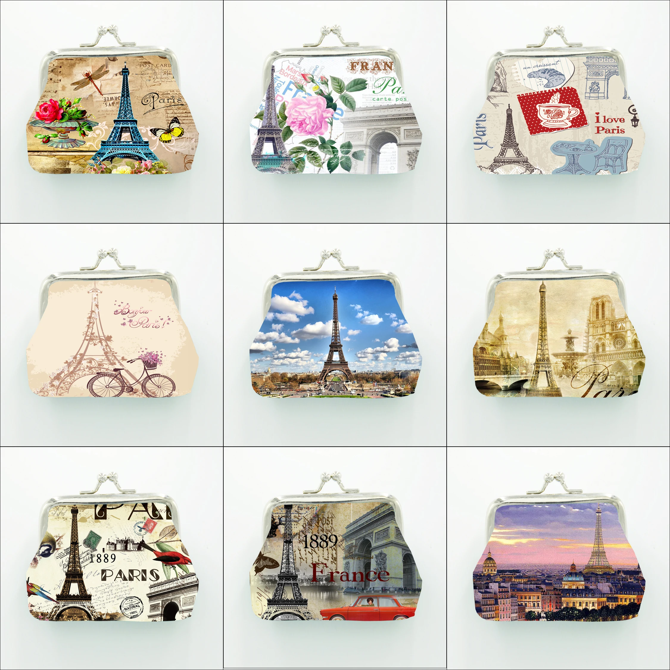 Customised PU Leather Coin Purse, 4 inch, Full colour printing, Customer's Logo or Pattern or Design