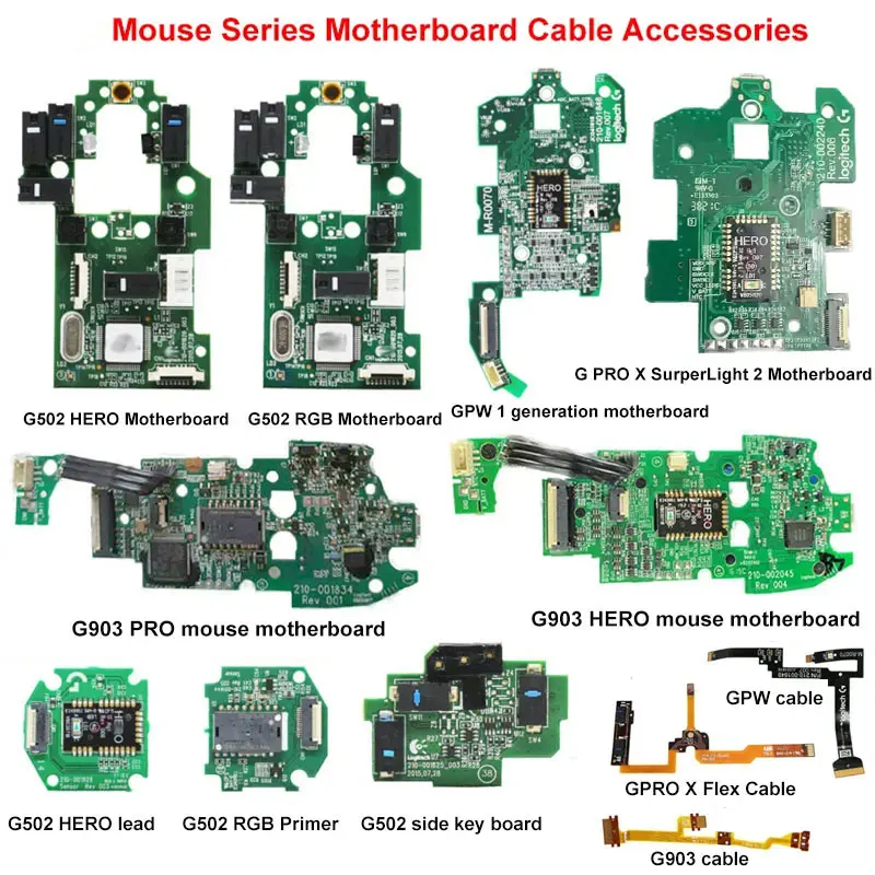 Совместимая материнская плата мыши GPW/GPRO X SurperLight G502 HERO/G502 LIGHTSPEED/G903/G903hero кабель Ремонт Запасные части