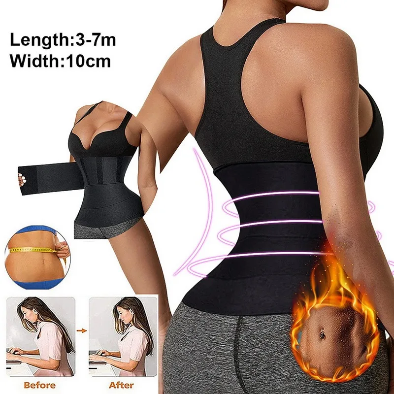 best shapewear for women Bandage Wrap Waist Trainer Shaperwear Belt Women Slimming Tummy Belt Snatch Me Up Corset body shaper Stretch Bands waist trainer spanx underwear