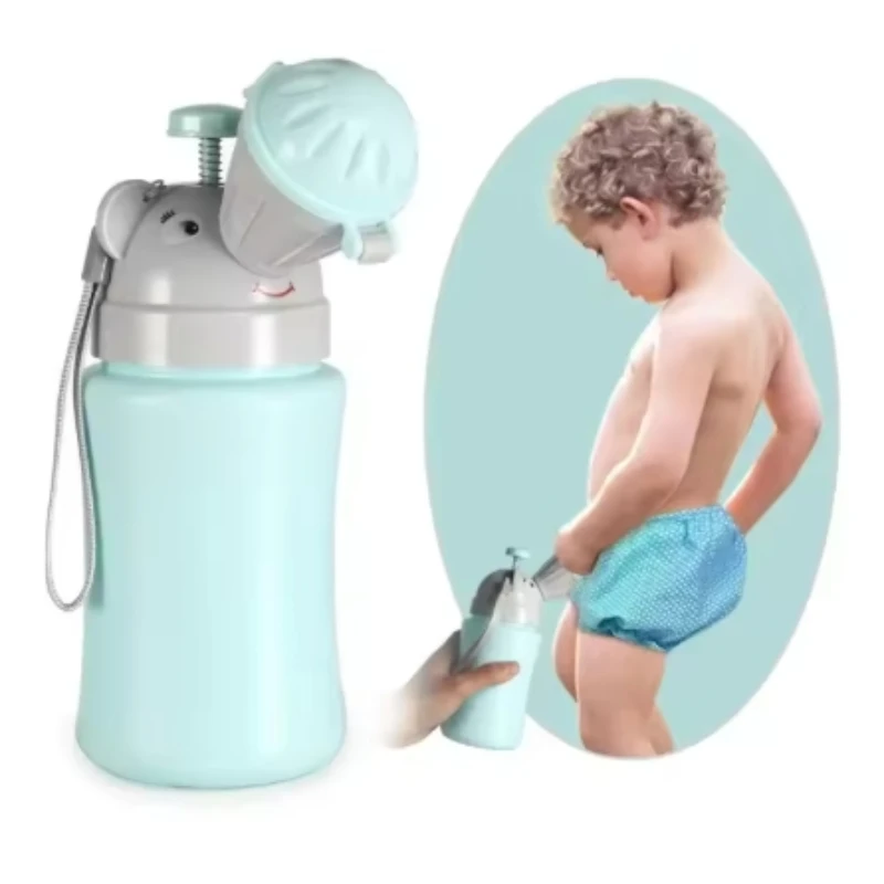 Portable Baby Travel Potty Hygienic Leak Proof Urinal Emergency Toilet for Car Toddler Pee Training Cup Bottle for Kids Boy Girl