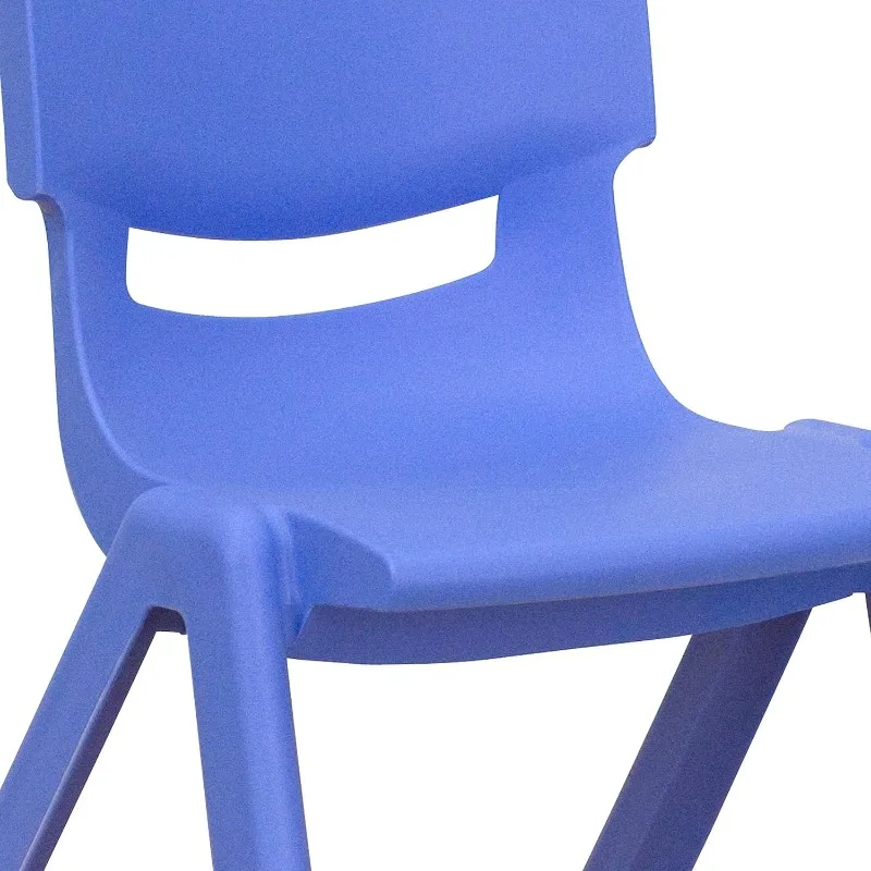Emmy Adjustable Classroom Activity Table with 6 Stackable Chairs, Rectangular Plastic Activity Table for Kids,