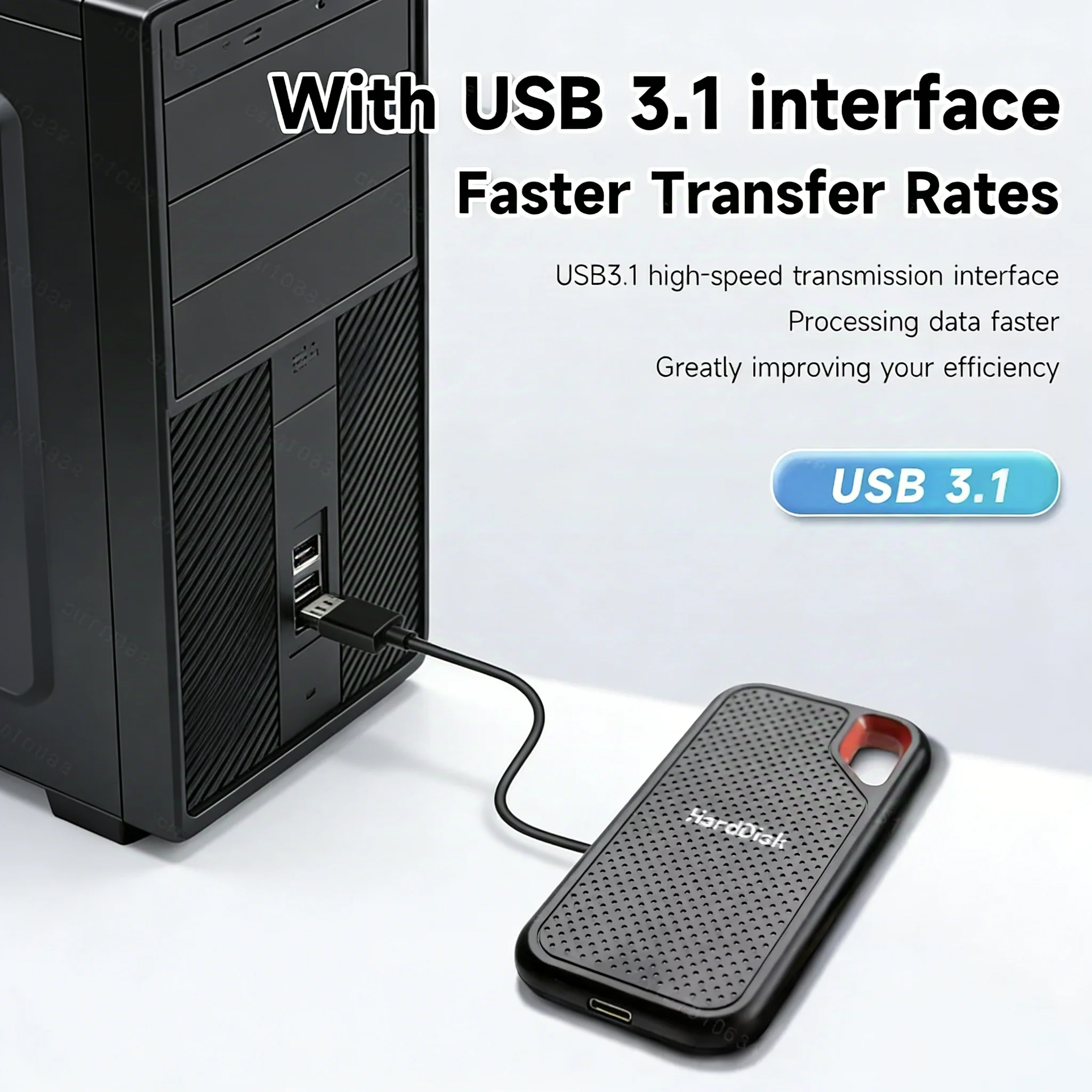 Mass Storage External SSD 4TB 8TB 16TB Portable Solid State Disk High Speed Hard Drive Suitable for all devices - 4