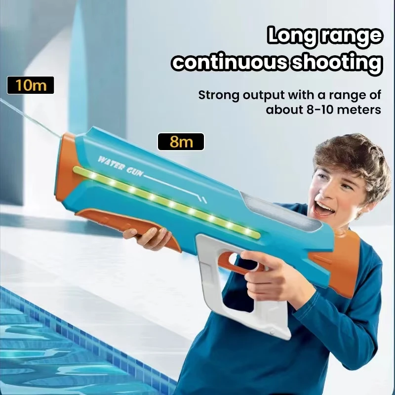 Electric Water Gun Fully Automatic With Continuous Lighting Large Capacity And Strong Water Absorption Summer Outdoor Water Toy 3