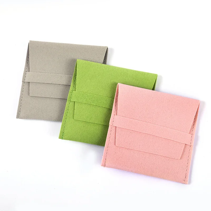 

10pcs Microfiber Velvet Bag Jewelry Presents Pouches for Necklace Christmas Wedding Gift Package Envelope Bags