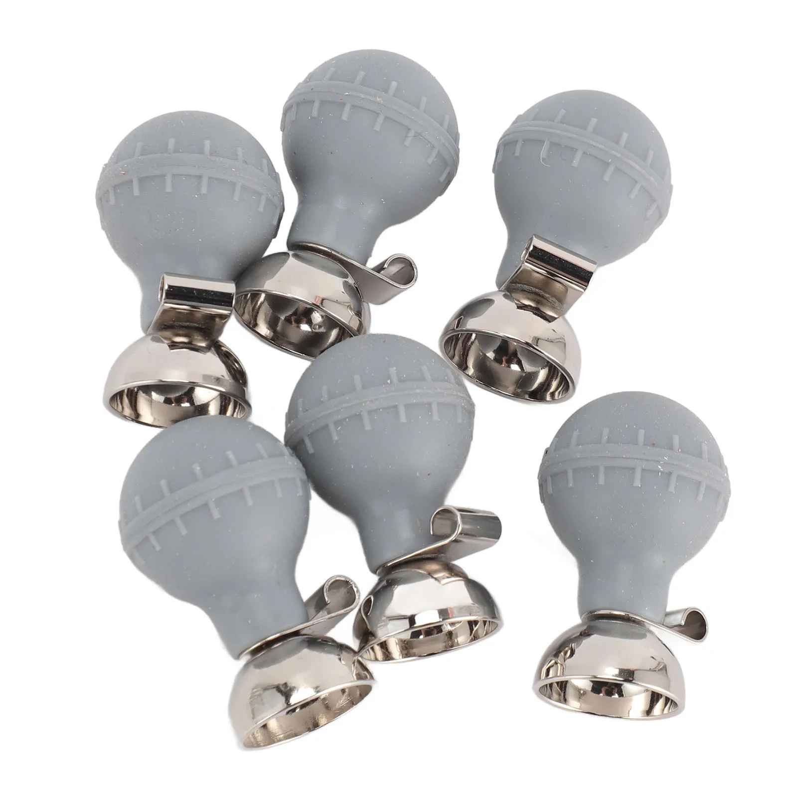 6Pcs EKG Electrodes Chest Suction Ball Accurate Measurement Easy Cleaning Portable Chest Suction Cup Bulb 6 Counts for Adult