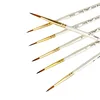 6pcs Professional Micro Fine Liner Detail Paint Brush Set Tiny Miniature Paint Brushes Kit For Watercolor Oil Face Acrylic Nail 6
