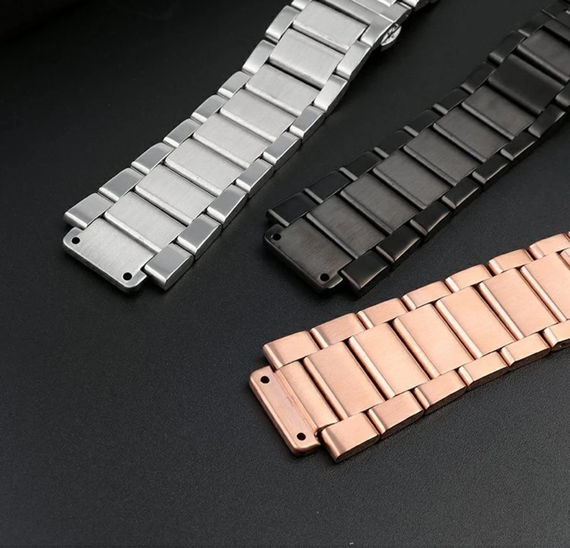 Premium Stainless Steel Watch Strap with Raised Mouth