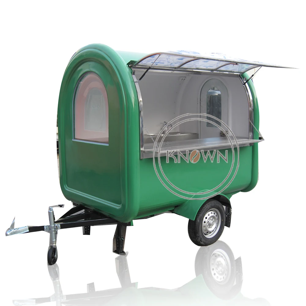 

2023 KN-220B hot sale towable street mobile kitchen outdoor food trailer/cart/ truck for sale can be customized