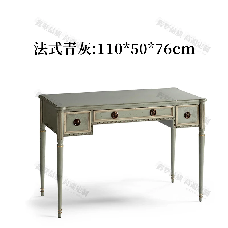 

Ретро Винтажный Туалетный столик в американском стиле для спальни Простой кремовый стильный женский косметический столик