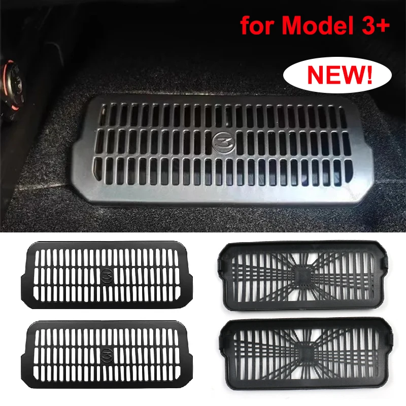 air vents cover For Tesla Model 3 Highland Under Seat Rear Air Vent Protect Cover Anti-blocking Backseat Outlet Grille Protector Accessorie