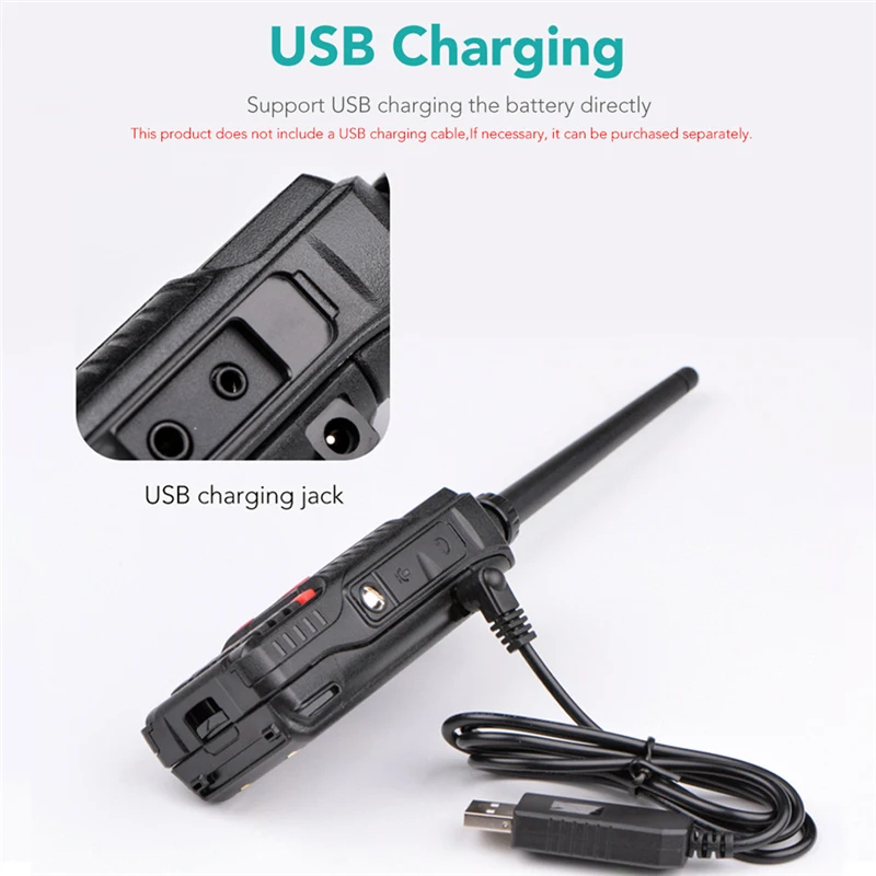 BAOFENG UV-10R Walkie Talkie 10W Tri-Mode High Power Dual Band Two Way Radios 50KM Long Range Communication Transceiver BF-UV10R 5