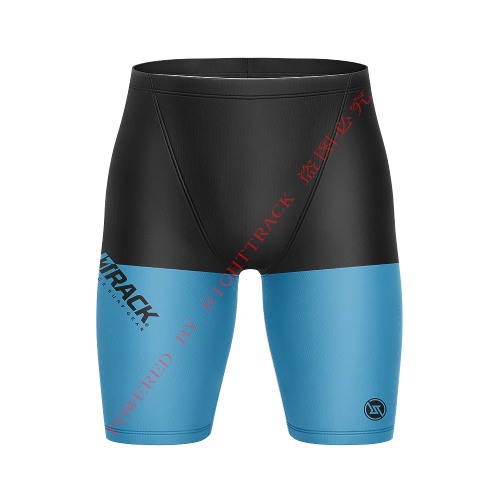RightTrack Men's Swim Shorts Tight-fitting Swimsuit Training Digital Printing Performance Legging Swimming Trunks Give Gifts