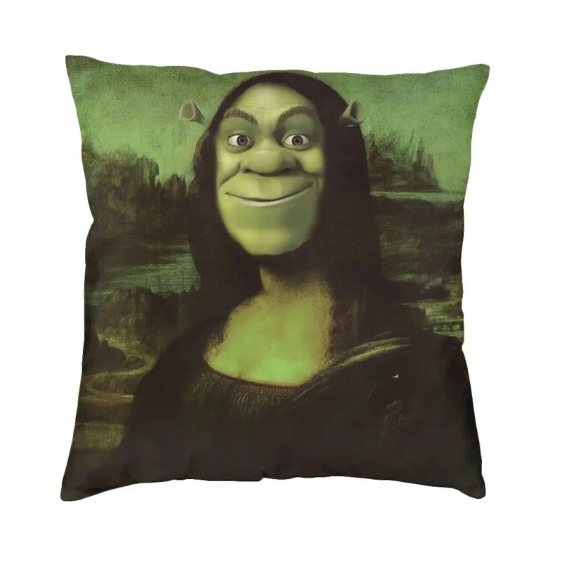 

Shreks Mona Lisa Pillowcase Soft Polyester Cushion Cover Decorative Pillow Case Cover Sofa Zippered