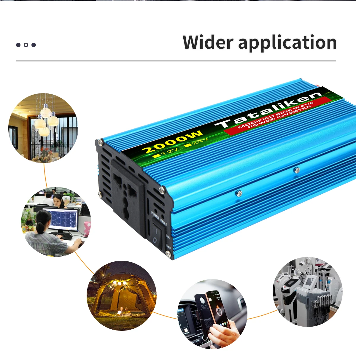 high power inverter Ac 220v 600w1500w3000w4000w dc 12v correction wave