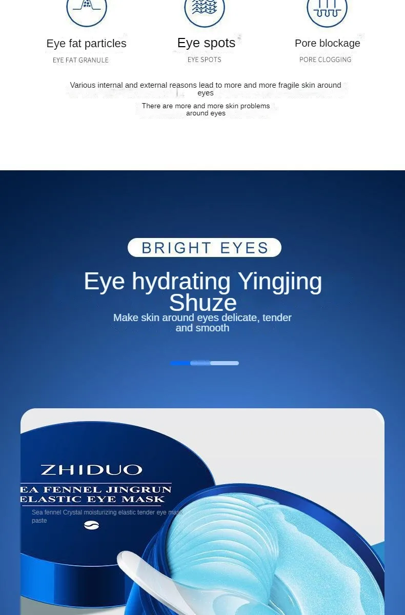 Mascarillas para los ojos, parches hidratantes y Antienvejecimiento