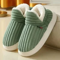Customizable Women Snow Warm Plush Platform Sneakers Shoes slippers 6