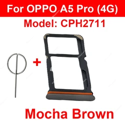 Energy Sim Card Tray Holder Slot Reader Adapter Replacement Repair Parts (A5 Pro (4G)-Brown)