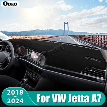 Alfombrilla para el Tablero del Automóvil Volkswagen VW Jetta MK7 A7 2018 2019 2020 2021 2022 2023 2024, Cubierta Antideslizante para el Tablero, Accesorios 1