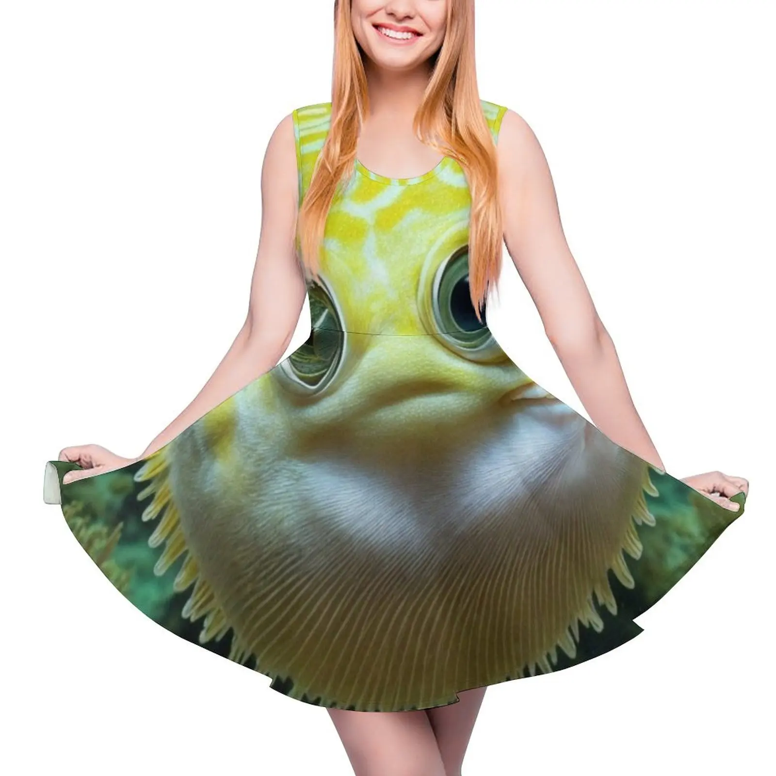 

Puffer Fish. Japanese Puffer Artwork Round Neck Dress Party dresses Dresses gala