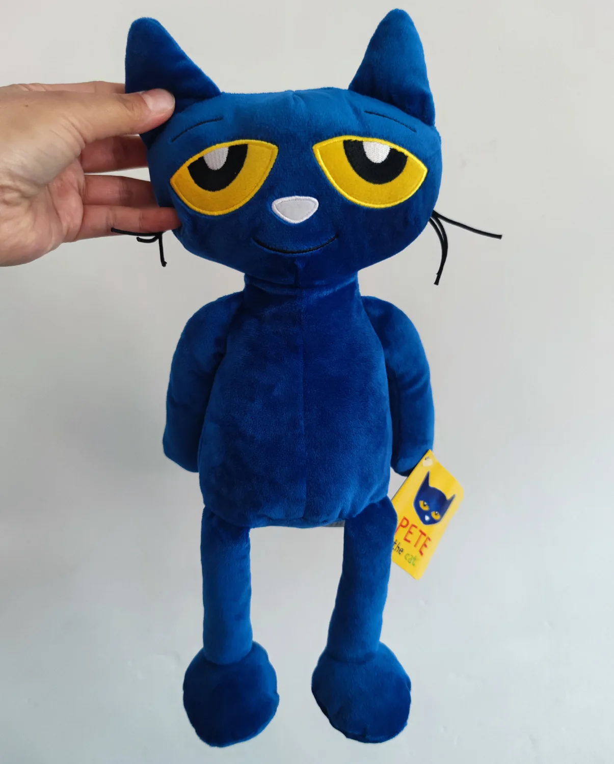 Muñeco de peluche de Gato Azul, muñeco de felpa suave para fiesta de Pizza, juguete de Animal de peluche Súper suave, Pete Kitty