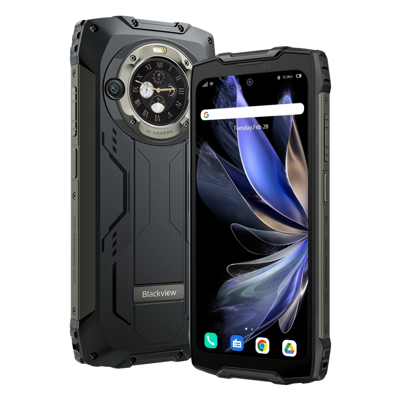 Coque de protection pour Blackview BV9300 6.70'' en TPU Noir avec verre trempé et protection