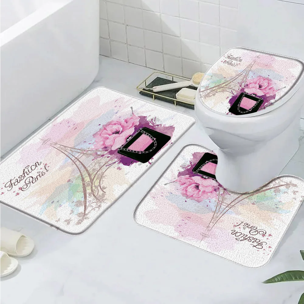 

3 шт., коврик для ванной «Парижская башня»