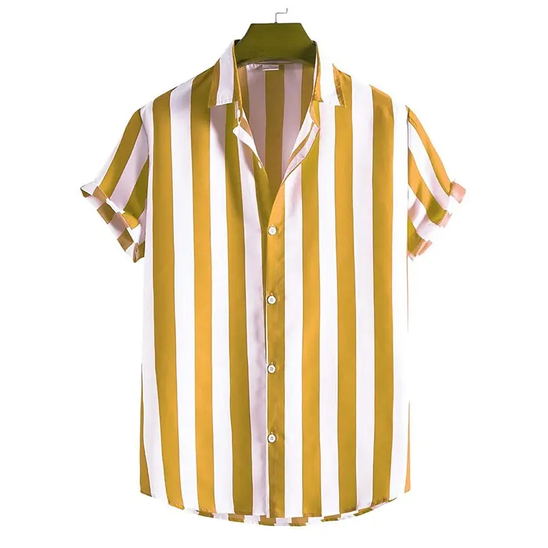 Casual Short Sleeved Men's Shirt Large Size