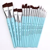 Body Pinting Brushes Face Body Art Paint Professional Wooden Handle Paint Brushes Set Watercolor Brushes Kits 1