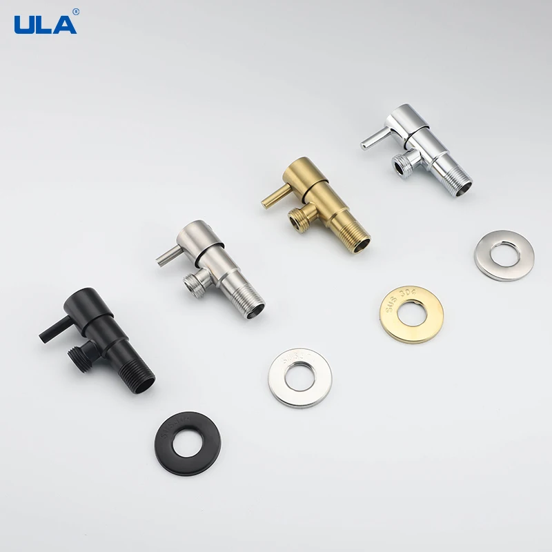 ULA Single Cold Water Valve for Bidet Faucet Durable Replacement Anti Corrosion Stainless Steel Angle Valve Water Easy Flow angle valve faucet valve