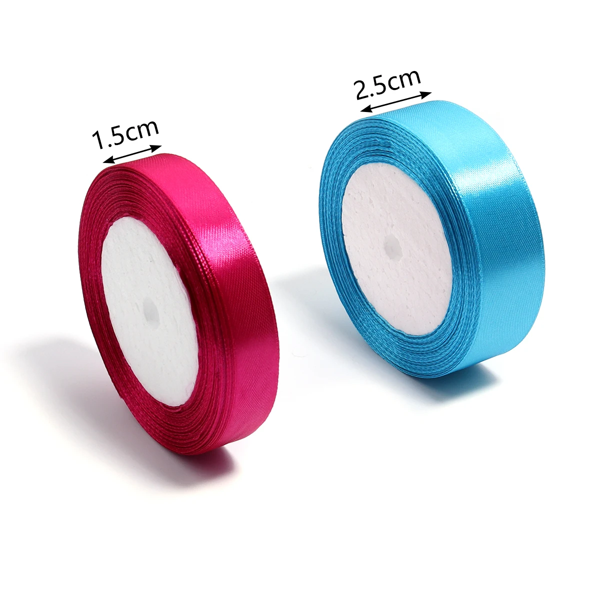 DIY 바느질 활 공예품용 Grosgrain 리본, 선물 포장, 꽃 케이크 포장, 파티 크리스마스 장식, 로트당 25 야드, 1.5cm, 2.5cm