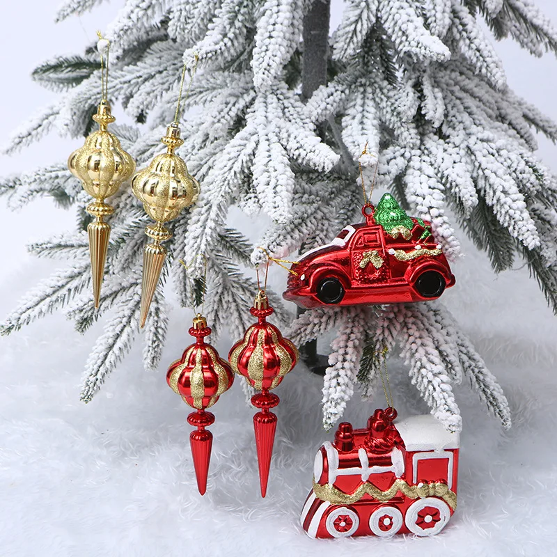 Christmas Decorations 2pcs/set Christmas Tree Hanging Ornament Red White Candy Cane Pendant Navidad Home Xmas Gifts New Year Christmas Decor