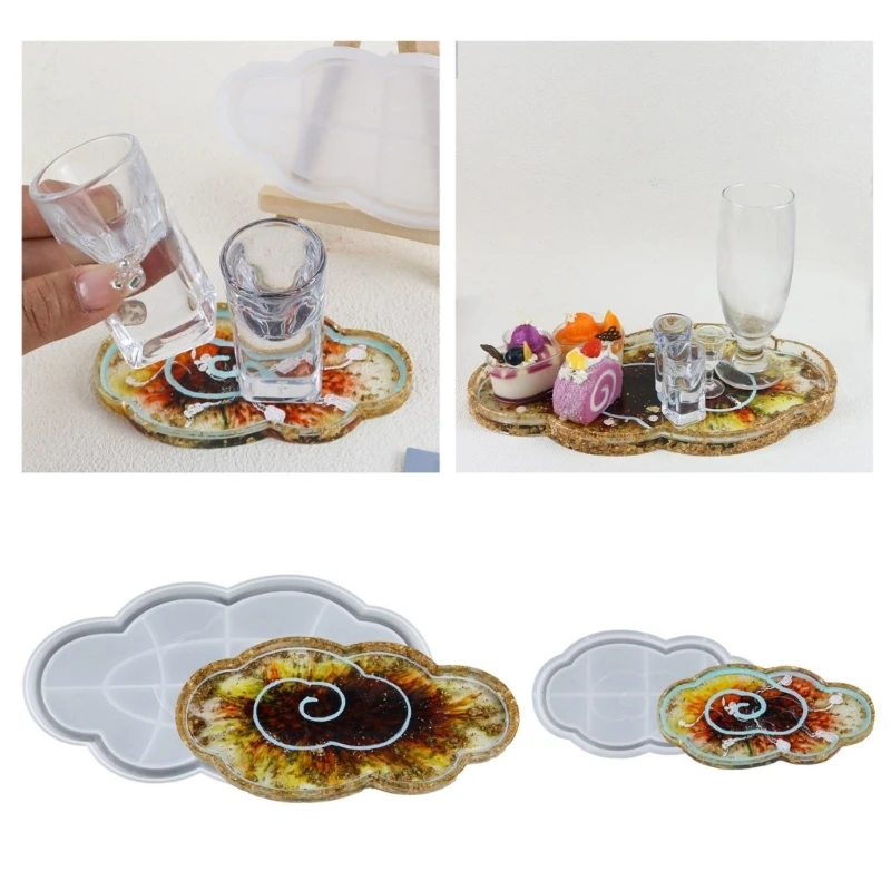 

DIY Storage Tray Container Mold Jewelry Resin Mould Cloud Tray Mold for DIY Plate Ashtray Home Decor