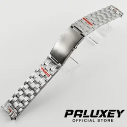 Premium Silver Stainless Steel Watch Bracelet with Folding Clasp - 20mm Width - 20mm (Silver)