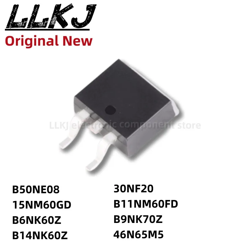 

1 шт. STB50NE08 STB15NM60GD STB6NK60Z STB14NK60Z STB30NF20 STB11NM60FD STB9NK70Z STB46N65M5 TO263 MOS FET TO-263