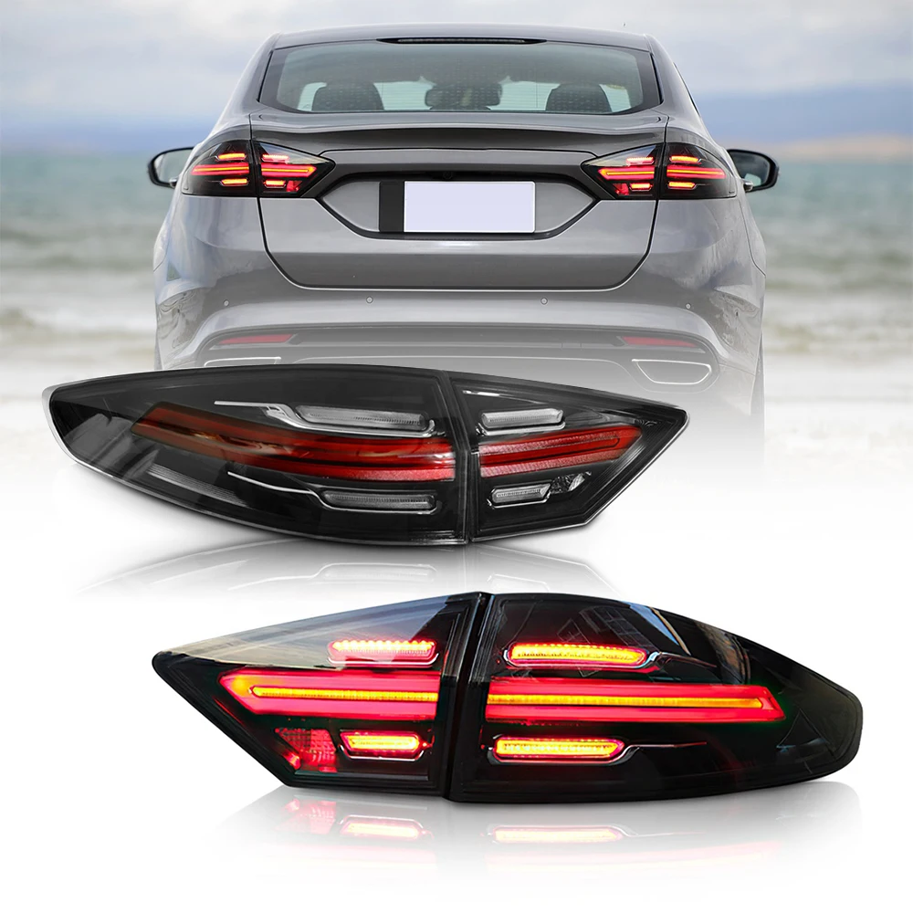

Car Tail Lights for Ford Fusion 2013 - 2016 Taillights Assembly Rear Lamp LED DRL Running Signal Brake Reversing Lmaps