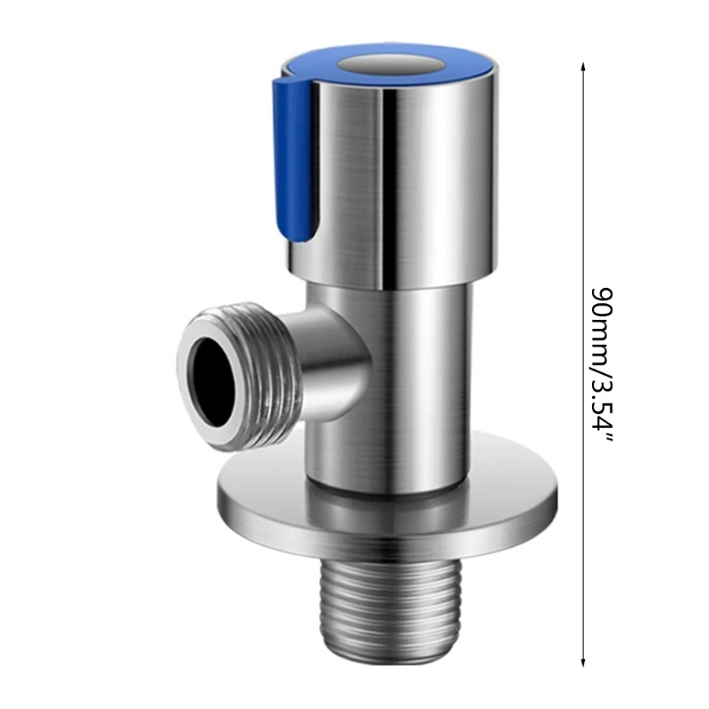 304 Stainless Steel Angle Stop Valves with Switch 1/2&rdquo; Cold Hot Water Stop