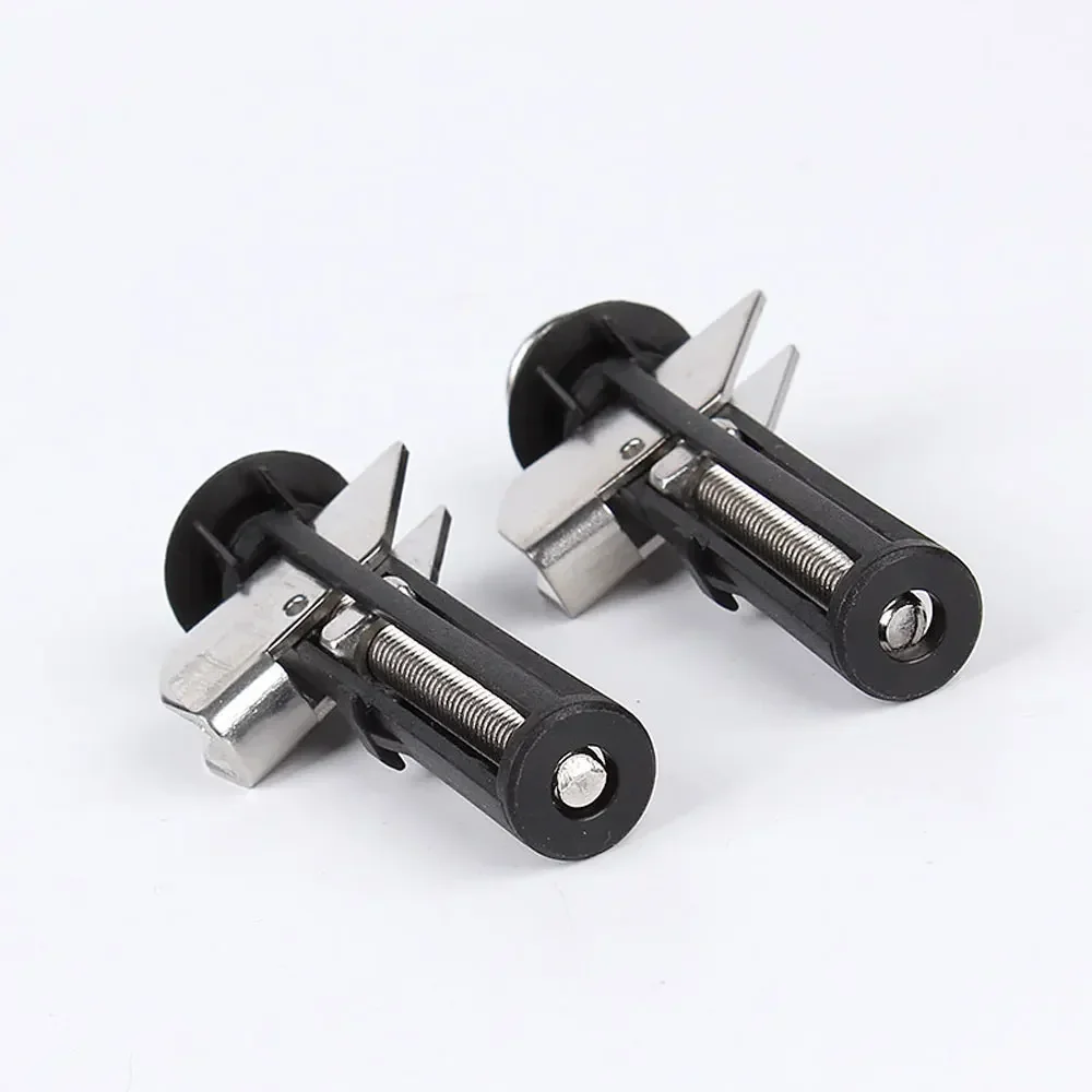 Universal Stainless Steel Water Tank Toilet Seat Hinges Bolts Screws Replacement Bathroom Fixture Toilet Lid Fixing Parts