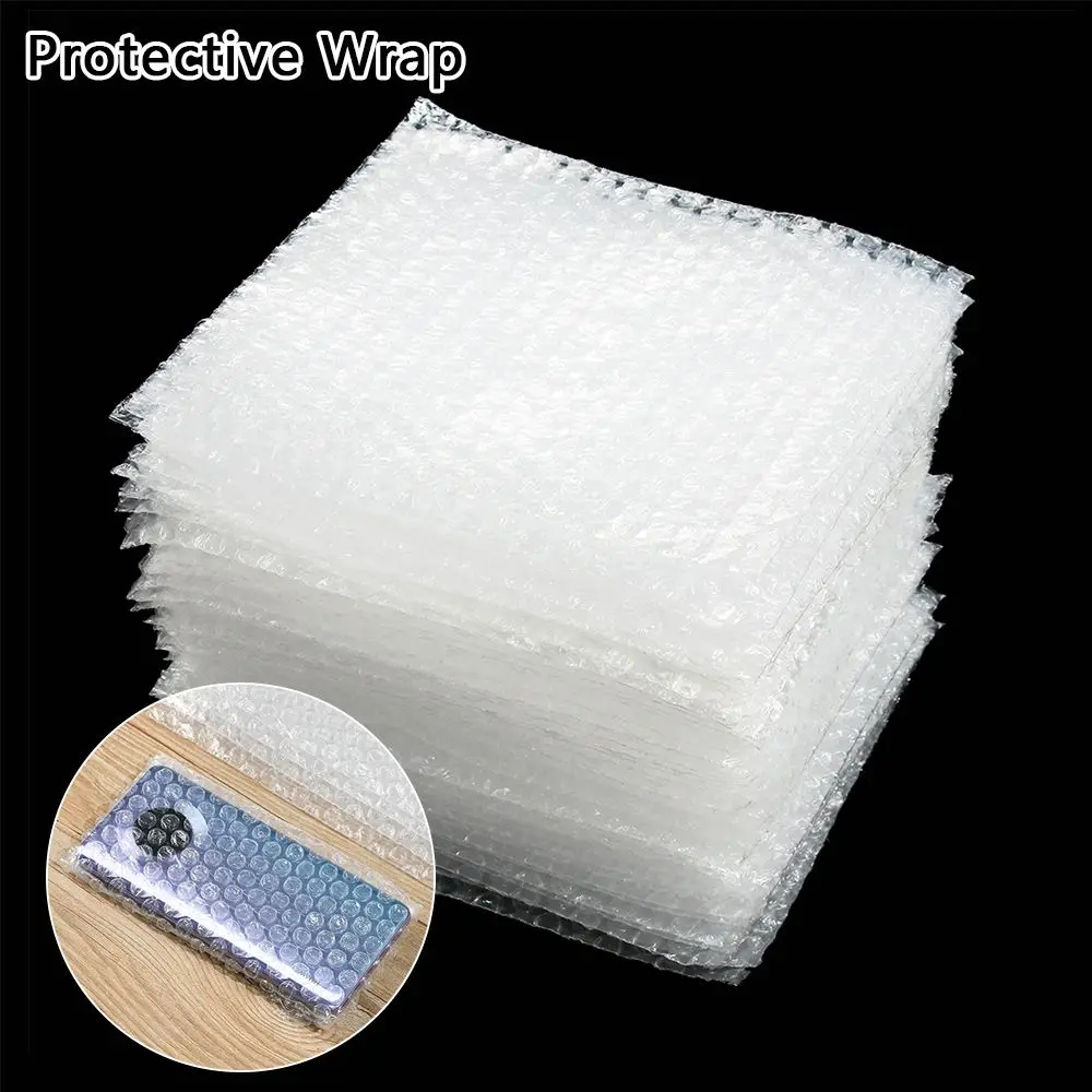 PE Clear Cushioning Covers Envelope Shockproof Package Bubble Bag Protective Wrap Foam Packing Bags 50pcs