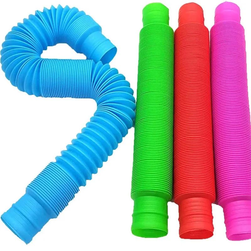 Unique XL Pop Tubes Sensory Toys Pack Adhd Autism Relief Stress Tubos Flexibles Juguetes Cadeau Anniversaire Invit&eacute; Enfants