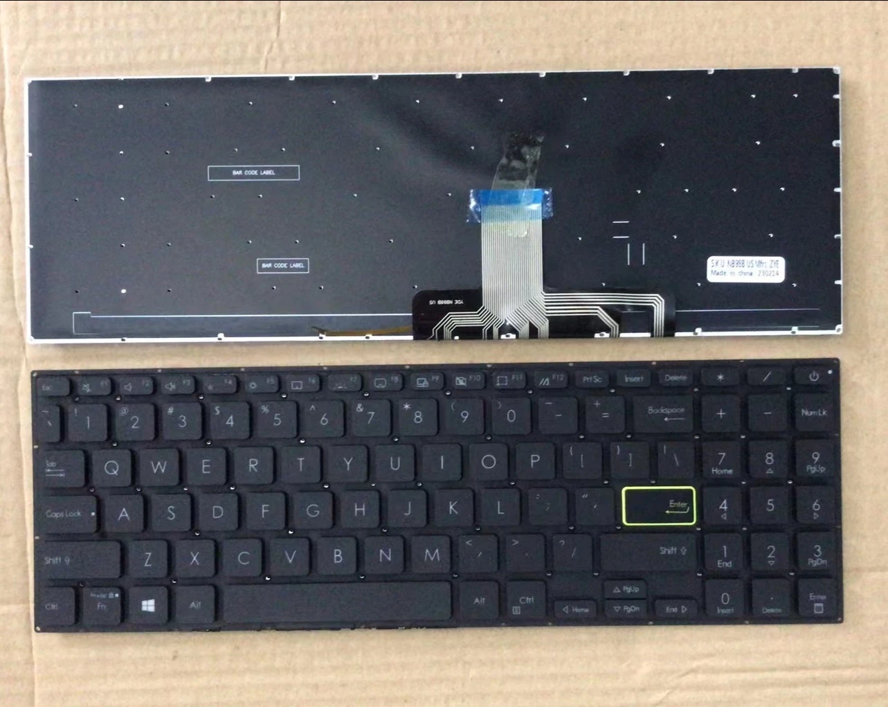 US backlit Keyboard for Asus Vivobook S533 S533E S533EA S533F S533FA