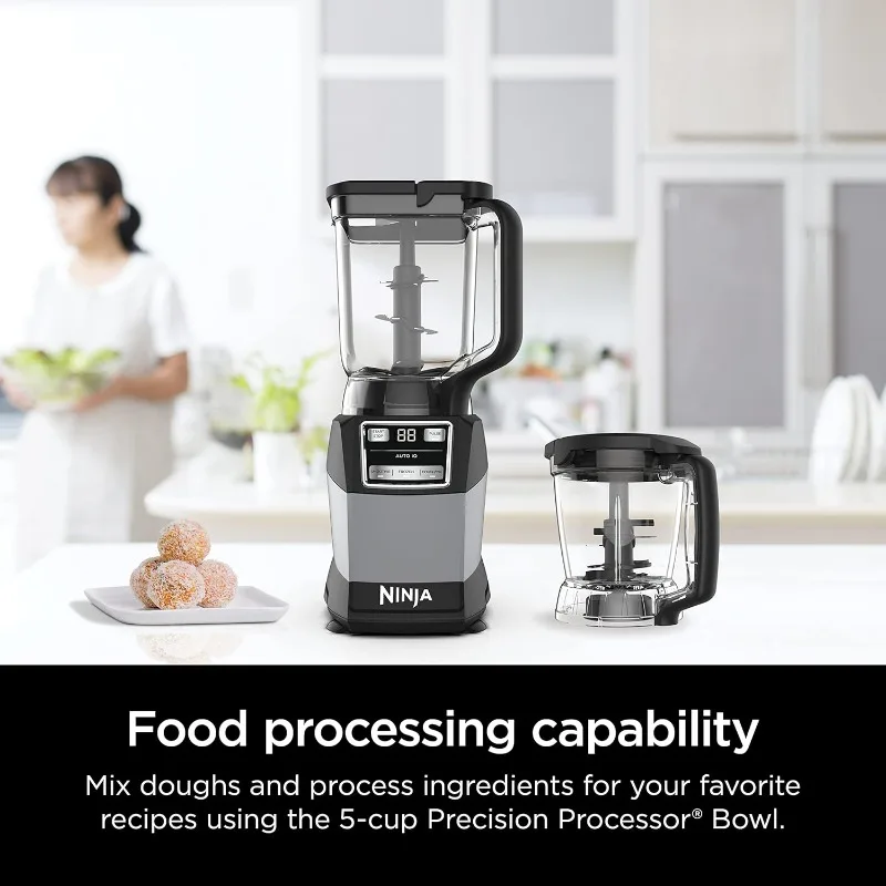 Ninja Blender, Compact Kitchen System, 1200W, 3 Functions for Smoothies,Dough&Frozen Drinks with Auto-IQ, 72-oz.* Blende Pitcher 4