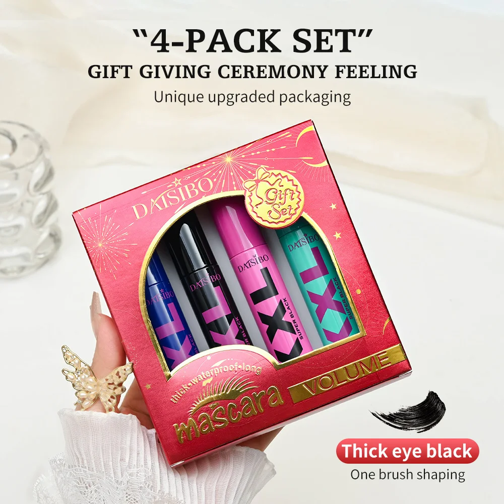 Volumizing and Curling Mascara Set Long-lasting Waterproof and Anti-Halo Nourishing Instant Dry Mascara Gift Set eye makeup set makeup set makeup kit