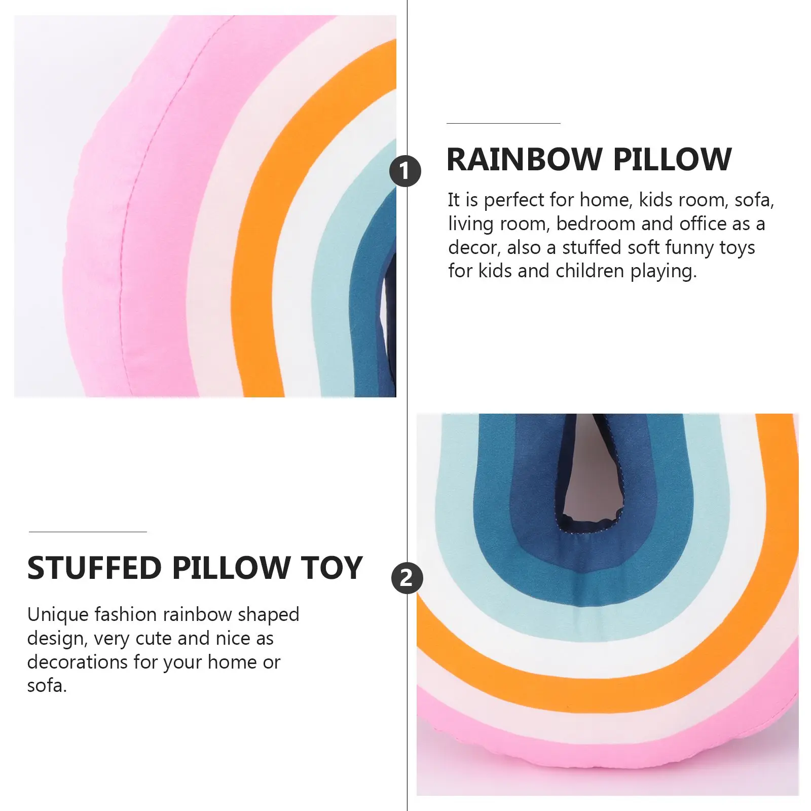 Stuffed Pillow Creative Stuffed Pillow Rainbow Creative Rainbow Toy