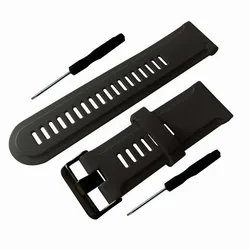 Silicone Outdoor Sport Casual Wrist Strap Watchband Replacement Bracelet - 26mm (Black)
