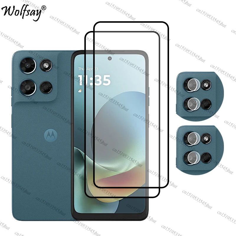 Premium Full Glue Tempered Glass Screen and Camera Protector