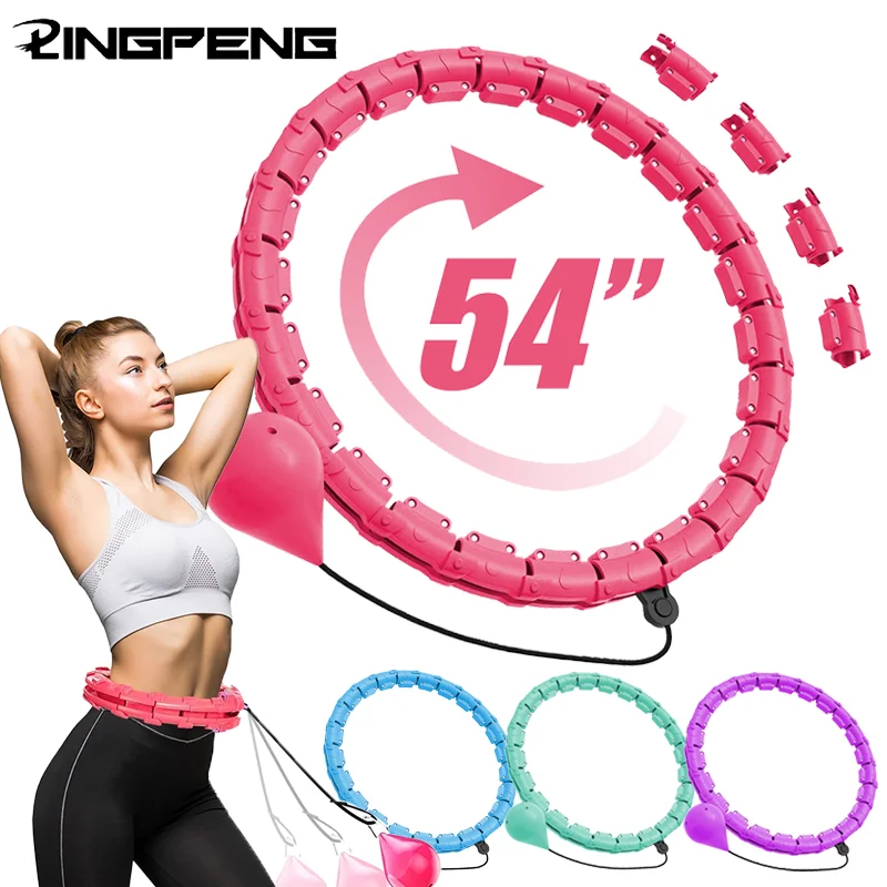 Fitness Hoop Adjustable Exercise Ring for Abdominal Workout Detachable Fitness Ring Equipment Gym Home Workout Weight Loss