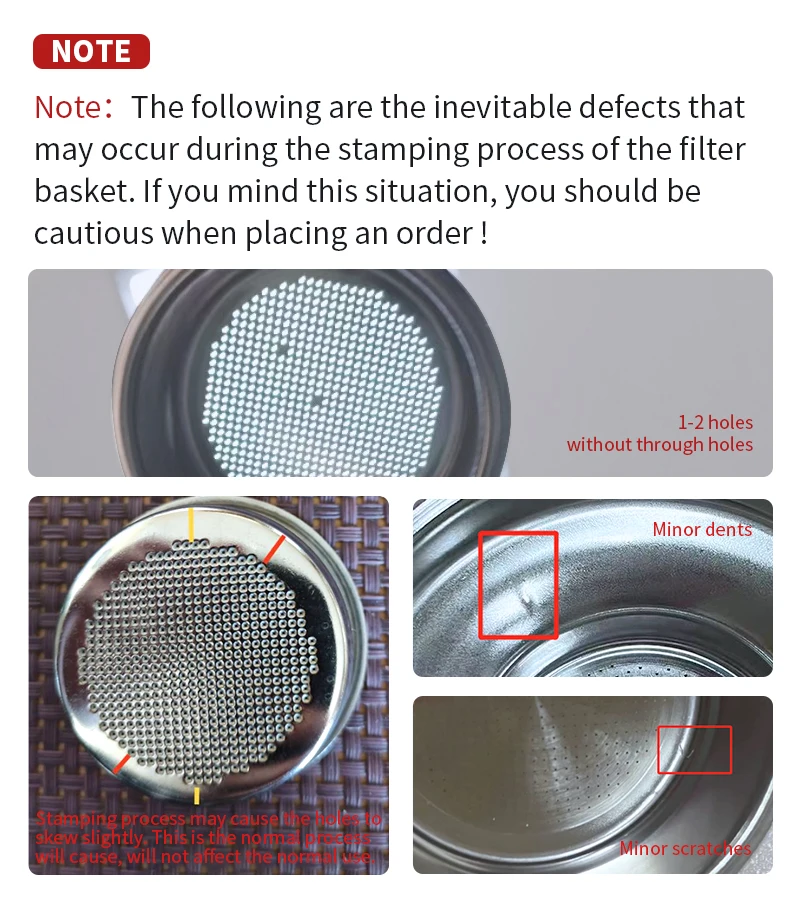 Description Picture 3 of item51MM Coffee Filter Basket Replacement Stainless Steel For Delonghi Bottomless Portafilter Espresso Good Accessories Barista Tool