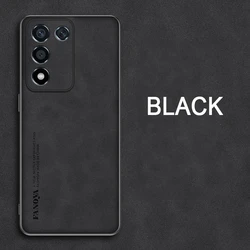 Luxury Matte Leather Case with Shockproof Bumper and Skin - friendly Back Cover for VIVO V30 Lite 4G (Black)